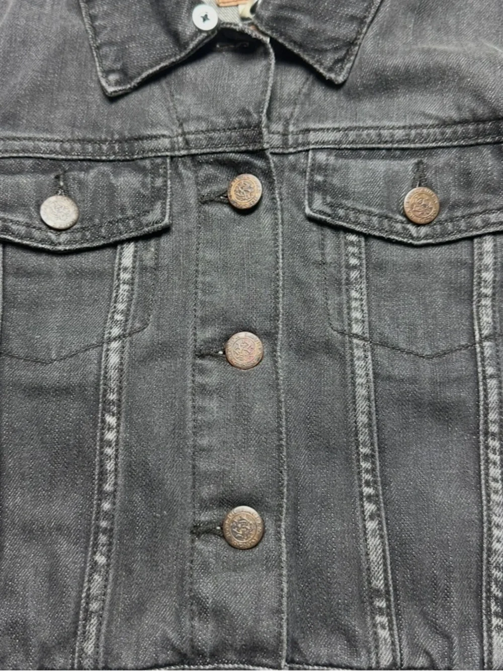 RALPH LAUREN: Boy's Two-Toned Denim Jean Jacket - Size 12